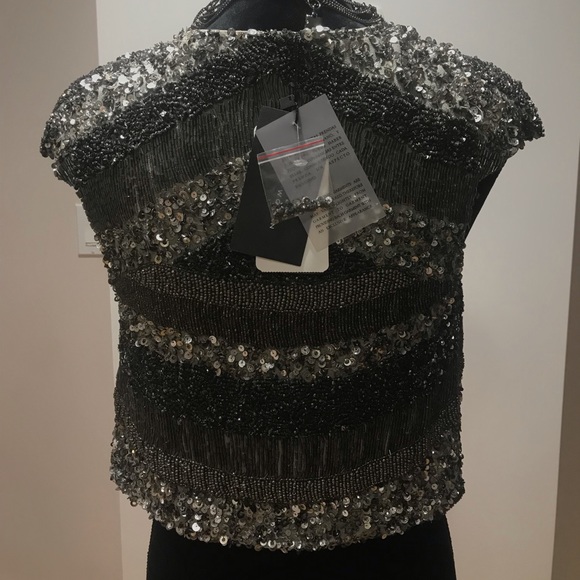 NWT Zara Cropped Sequined Jacket - Picture 7 of 8